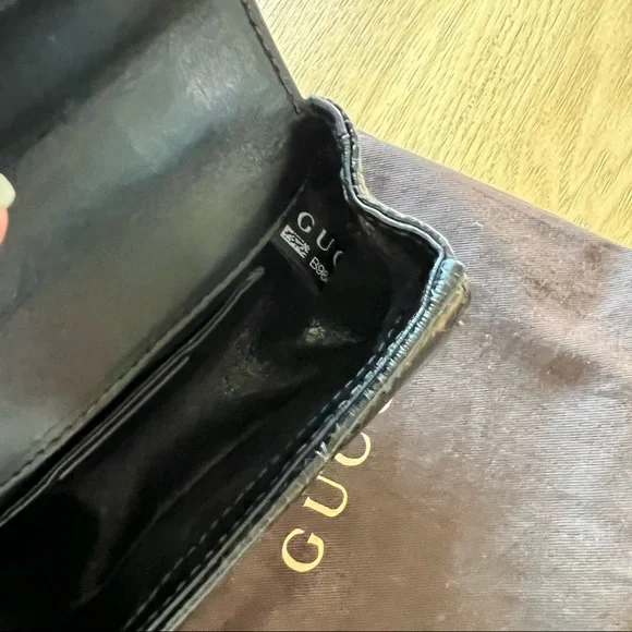 Gucci | Vintage 1947 Bamboo Mini Black Python Crossbody Two Way Chain Bag - Picture 17 of 17